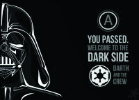 Обложка Darth Vader Welcome to the dark side для паспорта / автодокументов