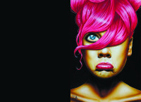 Обложка Girl pink hair для паспорта / автодокументов