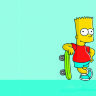 Обложка Bart Simpson Skateboard для паспорта / автодокументов