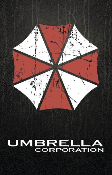 Карта тройка с картинкой Umbrella