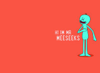 Обложка Mr Meeseeks для паспорта / автодокументов