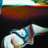 Обложка Сальвадор Дали - мягкие часы для паспорта / автодокументов