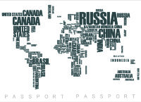Обложка Карта Стран для паспорта / автодокументов