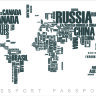 Обложка Карта Стран для паспорта / автодокументов