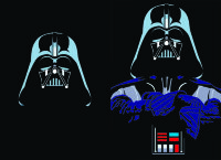 Обложка Darth Vader Black для паспорта / автодокументов