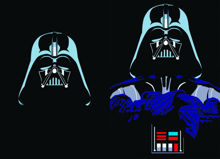 Обложка Darth Vader Black для паспорта / автодокументов