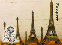 Обложка Retro Paris для паспорта / автодокументов