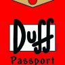 Обложка Duff Beer для паспорта / автодокументов