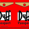 Обложка Duff Beer для паспорта / автодокументов