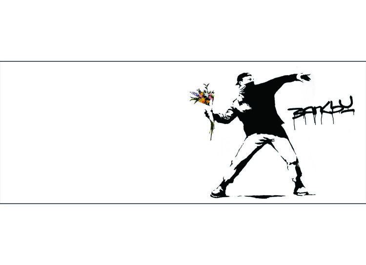 Обложка Banksy protester для студенческого билета
