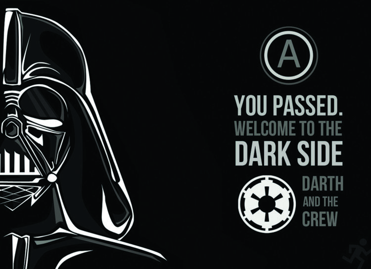 Обложка Darth Vader Welcome to the dark side для паспорта / автодокументов.