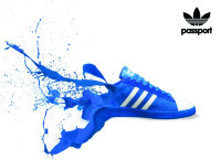 Обложка Кроссовок Adidas для паспорта / автодокументов