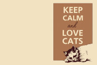 Обложка Keep Calm Cats для ВетКнижки
