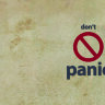 Обложка Don't Panic me для паспорта / автодокументов