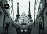 Обложка Романтика в Париже для паспорта / автодокументов