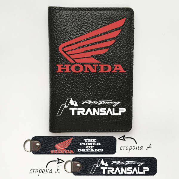 Автодокументы, набор для Honda Transalp black