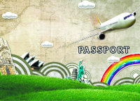 Обложка Самолет для паспорта / автодокументов