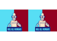 Обложка Kill all humans для студенческого билета