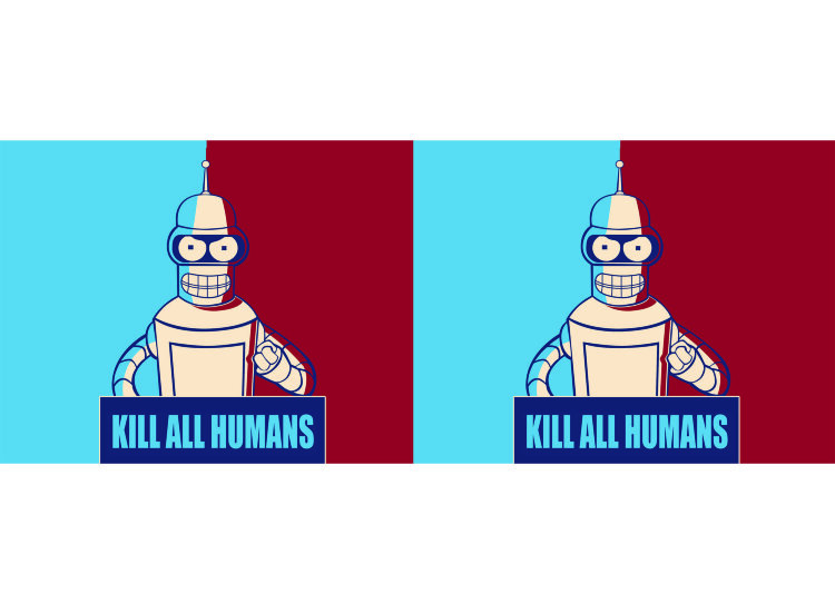 Обложка Kill all humans для студенческого билета
