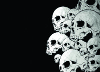 Обложка Skull horror для паспорта / автодокументов