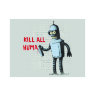 Обложка Kill all humans grafiti для студенческого билета