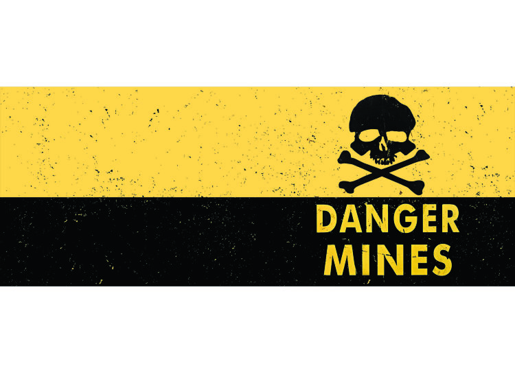 Обложка Danger mines для студенческого билета