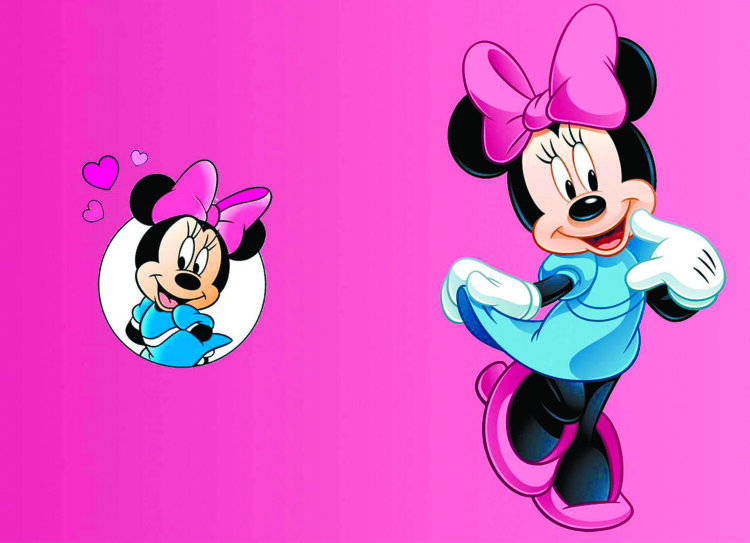 Обложка Minnie Mouse pink для паспорта / автодокументов