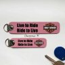Брелок Harley Davidson Live to Ride Ride to Live