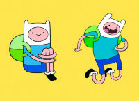 Обложка Adventure time Finn для паспорта / автодокументов
