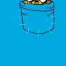 Обложка Adventure time Jake blue для паспорта / автодокументов