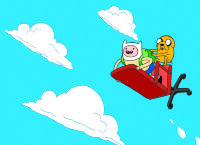 Обложка Adventure time sky для паспорта / автодокументов