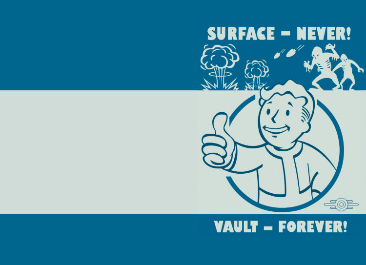 Обложка Fallout poster для паспорта / автодокументов