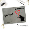 Обложка Banksy Rat and heart