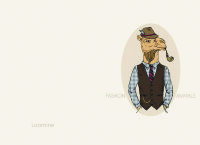 Обложка Модный верблюд для паспорта / автодокументов