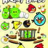 Обложка Angry Birds для паспорта / автодокументов