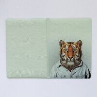 Кардхолдер Тигр в рубашке для 2-х карт