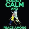 Обложка Keep Calm Ric Morty для паспорта / автодокументов