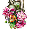 Обложка Flower heart для паспорта / автодокументов