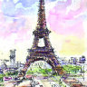 Обложка Paris для паспорта / автодокументов