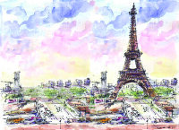 Обложка Paris для паспорта / автодокументов