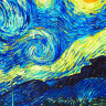 Обложка Ван Гог Звездная ночь для паспорта / автодокументов