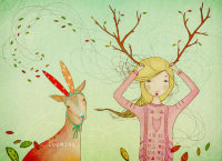 Обложка Autumn girl для паспорта / автодокументов