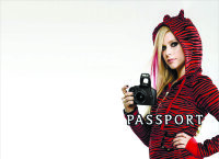 Обложка Avril Lavigne для паспорта / автодокументов
