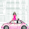 Обложка lady pink car для паспорта / автодокументов